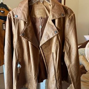 Max Studio jacket, Size 1X, brown
